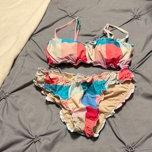 NanaMacs Multicolor Patchwork Bikini